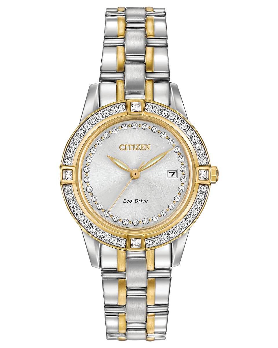 Citizen Silhouette Crystal FE1154-57A Ladies 29mm Watch MSRP $350