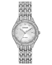 Load image into Gallery viewer, Citizen Silhouette Crystal EW2320-55A Ladies 28mm Watch MSRP $350

