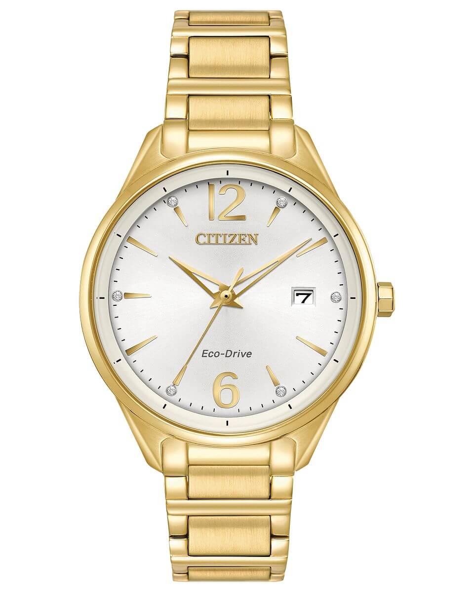 NEW Citizen Chandler FE6102-53A Ladies 37mm Silver Dial MSRP $295