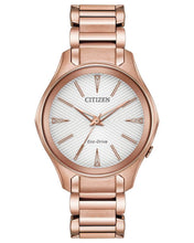 Load image into Gallery viewer, NEW Citizen Modena EM0593-56A Ladies 36mm Silver Dial Watch MSRP $295
