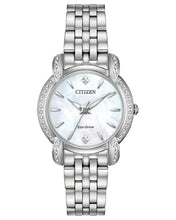Load image into Gallery viewer, Citizen Jolie EM0690-50D Ladies 30mm Bracelet Watch MSRP $650
