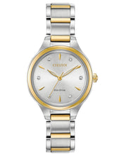 Load image into Gallery viewer, NEW Citizen Corso FE2104-50A Ladies 29mm Silver Dial Watch MSRP $325
