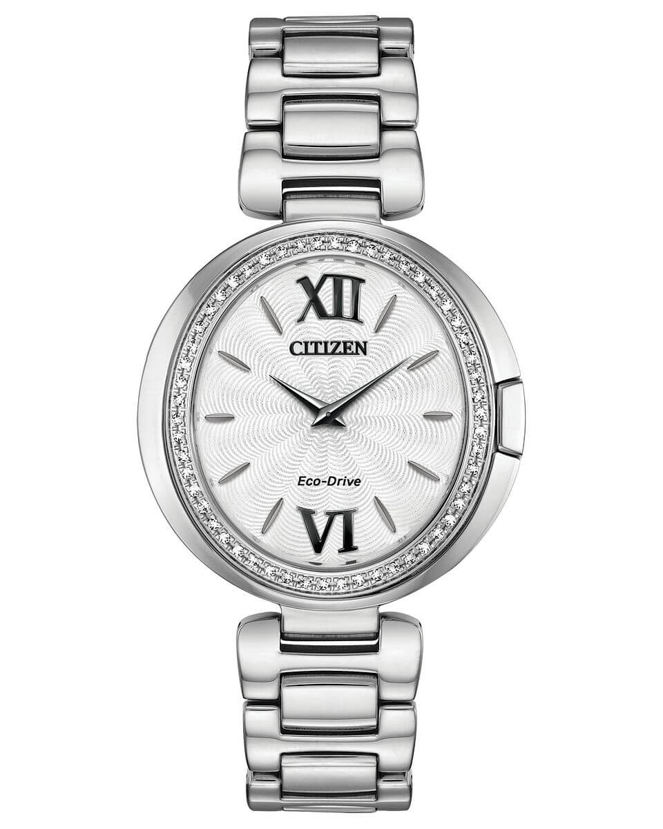 NEW Citizen Capella EX1500-52A Ladies 34mm Bracelet Watch MSRP $825