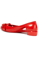 Load image into Gallery viewer, NEW SALVATORE FERRAGAMO Vara Jelly Women&#39;s 726364 Arid Coral Ballet Flat Size 6 C MSRP $350
