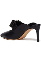 Load image into Gallery viewer, NEW SALVATORE FERRAGAMO Zelda Women&#39;s 724997 Black Mule Size 6.5 D MSRP $865

