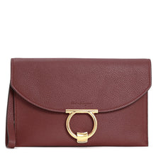 Load image into Gallery viewer, NEW SALVATORE FERRAGAMO Gancini Women&#39;s 725783 Carmine Clutch MSRP $1150
