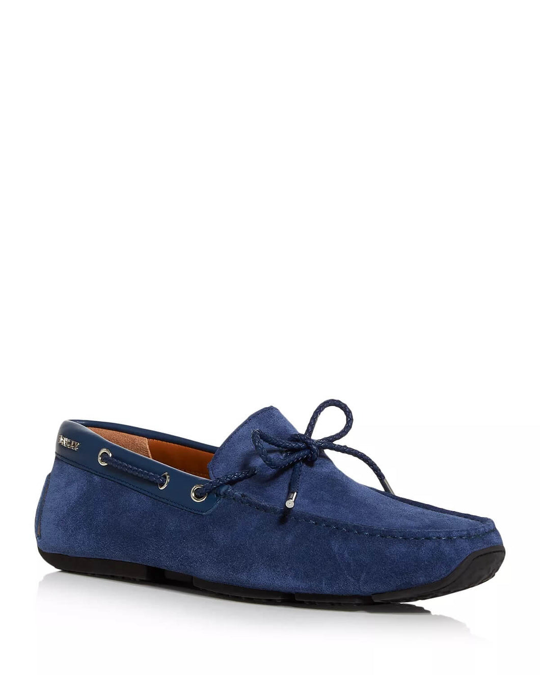 NEW Bally Pindar Men's 6231346 Blue Suede Drivers US 10.5 MSRP $475