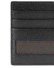 Load image into Gallery viewer, NEW Bally Lortyn Men&#39;s 6225311 Black Leather Card Holder Wallet MSRP $195
