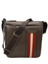 Load image into Gallery viewer, NEW Bally Oiston Men&#39;s 6225247 Medium Coffee Leather Cross Body Bag MSRP $825
