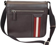 Load image into Gallery viewer, NEW Bally Oslo Men&#39;s 6216372 Coffee Leather Shoulder Bag MSRP $920
