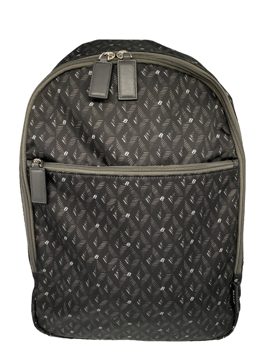 NEW Bally Taff Men's 6219841 Dark Gray Fabric & Leather Backpack MSRP $499