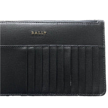 Load image into Gallery viewer, NEW Bally Mandy Women&#39;s 6222833 Black Embossed Leather Wallet MSRP $235
