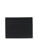 Load image into Gallery viewer, NEW SALVATORE FERRAGAMO Gancini Men&#39;s 725146 Black Card Holder MSRP $350
