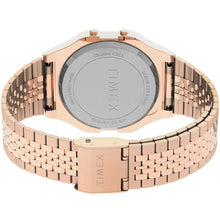 Load image into Gallery viewer, NEW TIMEX Unisex T80 Classic Gold Band Blue Face TW2U93600 Watch MSRP $109

