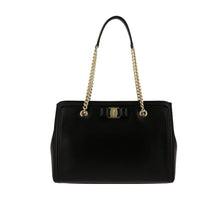 Load image into Gallery viewer, NEW SALVATORE FERRAGAMO Melike Women&#39;s 674286 Black Handbag MSRP $1590
