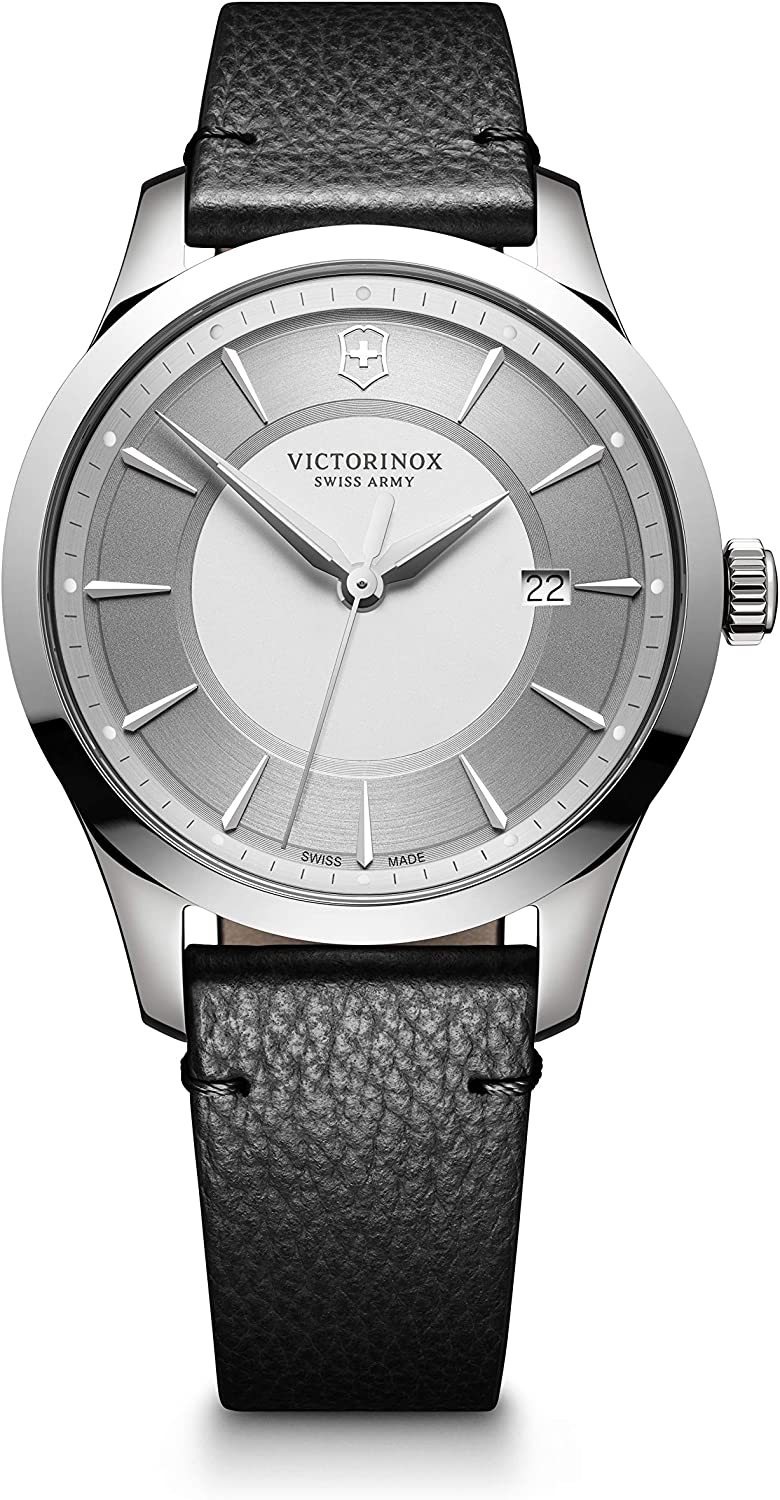 NEW VICTORINOX Swiss Army Men's 241823 Alliance Silver Quartz Watch MSRP $460
