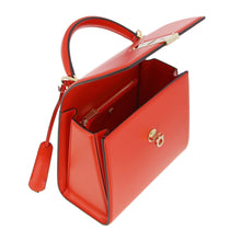 Load image into Gallery viewer, NEW STORE DISPLAY SALVATORE FERRAGAMO Boxyz Women&#39;s 723981 Coral Shoulder Bag MSRP $2200
