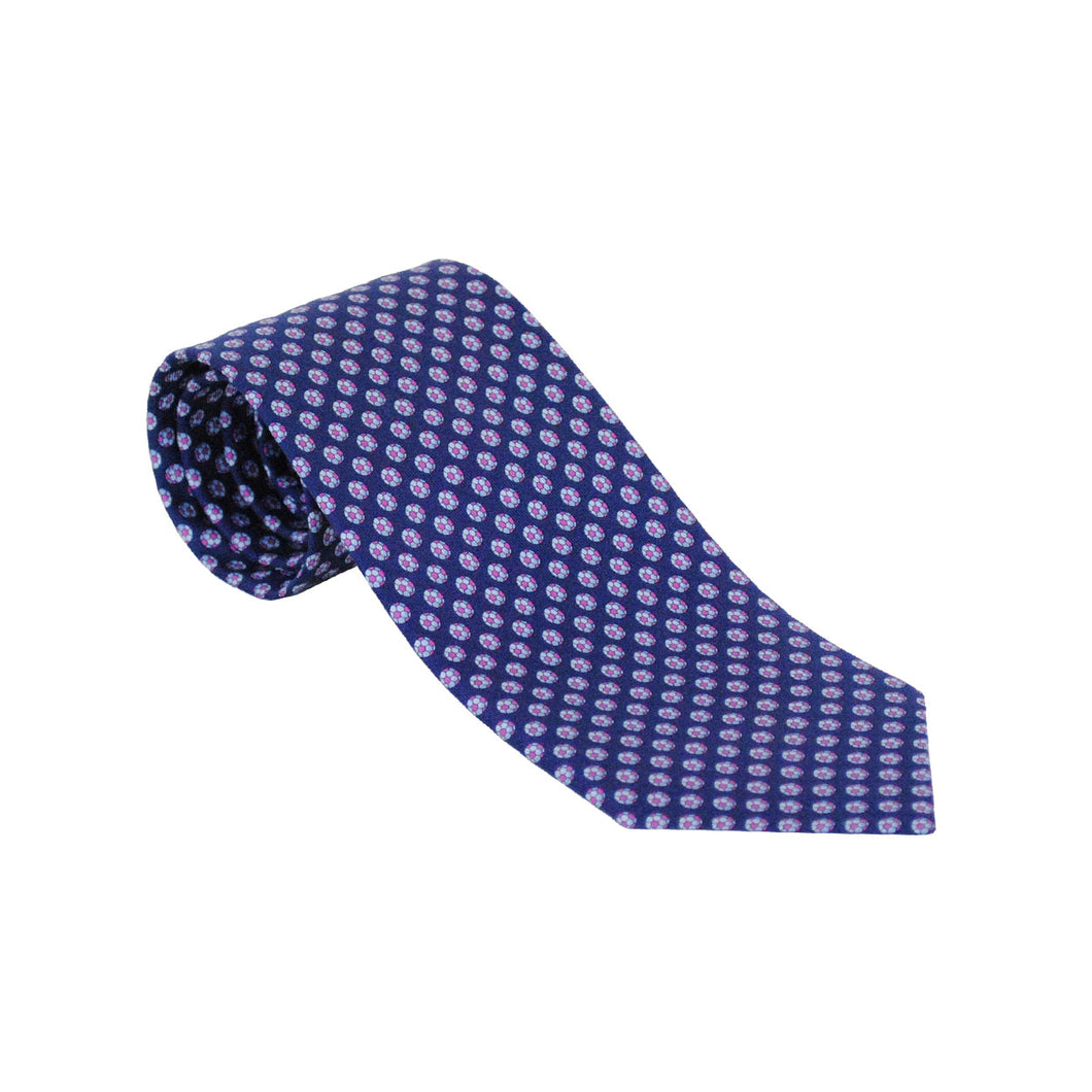 NEW SALVATORE FERRAGAMO Men's 712805 Blue Tie MSRP $190
