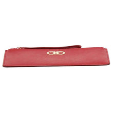 Load image into Gallery viewer, NEW SALVATORE FERRAGAMO Gancini Women&#39;s 600005 Red Cosmetic Wristlet MSRP $595
