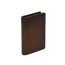 Load image into Gallery viewer, NEW TUMI Men&#39;s Nassau Brown Gusseted Card Case MSRP $150
