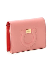 Load image into Gallery viewer, NEW SALVATORE FERRAGAMO Gancini Women&#39;s 724147 Rose/Coral Small Wallet MSRP $395
