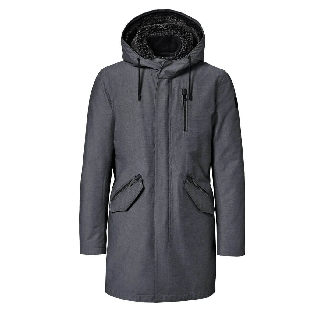 NEW Porsche Design Men's D. Heather Grey/Black Parka S MSRP $1500