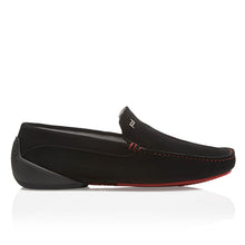 Load image into Gallery viewer, NEW Porsche Design Monaco Vel Injection Black/Red Moccasins US 8 $395
