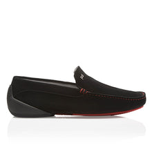 Load image into Gallery viewer, NEW Porsche Design Monaco Vel Injection Black/Red Moccasins US 11 $395
