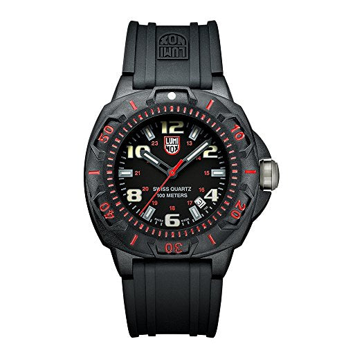 NEW LUMINOX Men's XL.0215.SL Sentry 0200 Black Dial With Red Markings Watch $345