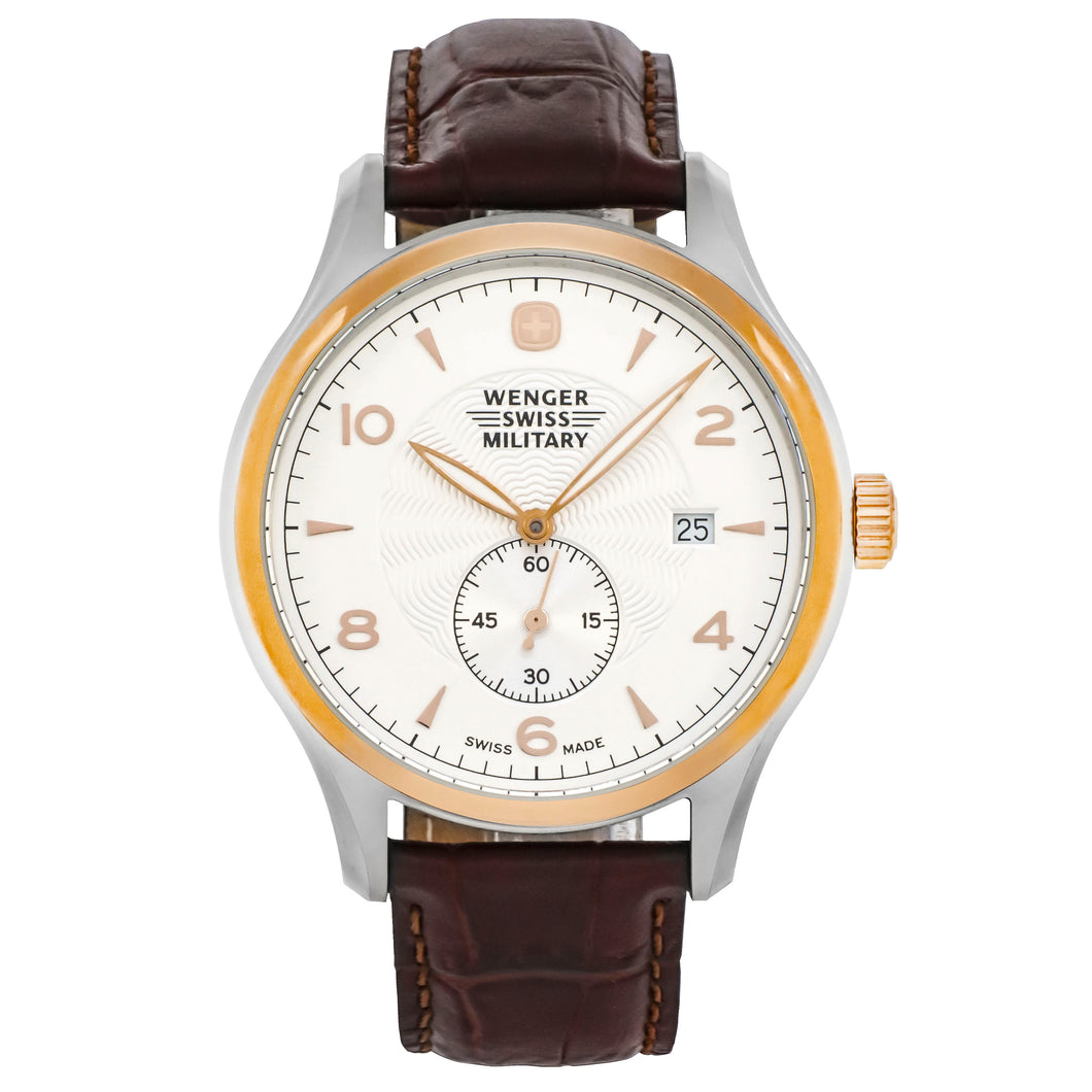 NEW WENGER SWISS ARMY Men's Classic Executive 42mm Strap Watch 79313C MSRP $325