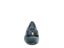 Load image into Gallery viewer, SALVATORE FERRAGAMO Sarno Women&#39;s 725068 Steel Blue Flats Size 6.5 D MSRP $695
