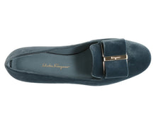 Load image into Gallery viewer, SALVATORE FERRAGAMO Sarno Women&#39;s 725068 Steel Blue Flats Size 6.5 D MSRP $695
