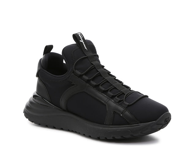 NEW SALVATORE FERRAGAMO Shiro Women's 725651 Black Sneaker Size 8 C MSRP $575