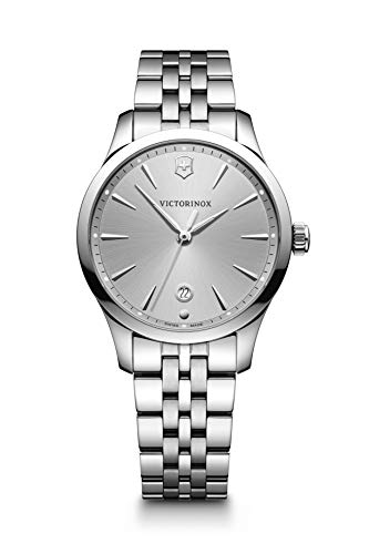 NEW VICTORINOX Women's 241828 Alliance Swiss Quartz Silver Watch MSRP $515