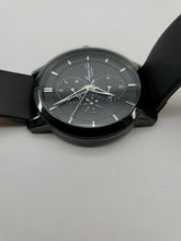 Load image into Gallery viewer, NEW Kenneth Cole KC8058 Black Classic Chronograph Leather Strap Watch MSRP $180
