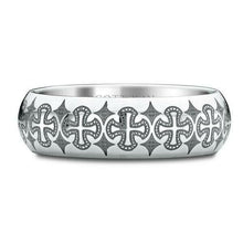 Load image into Gallery viewer, NEW Scott Kay Devotion CROSS Wedding Band Light Detail Men&#39;s 7MM Ring SIZE 10
