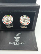 Load image into Gallery viewer, NEW Deakin &amp; Francis Sterling Silver Roulette Wheel Cufflinks C1637S072213  $500
