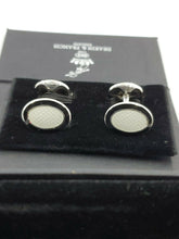 Load image into Gallery viewer, NEW Deakin &amp; Francis Vitreous Silver W/ Enamel Cufflinks L0765S2216 MSRP $400
