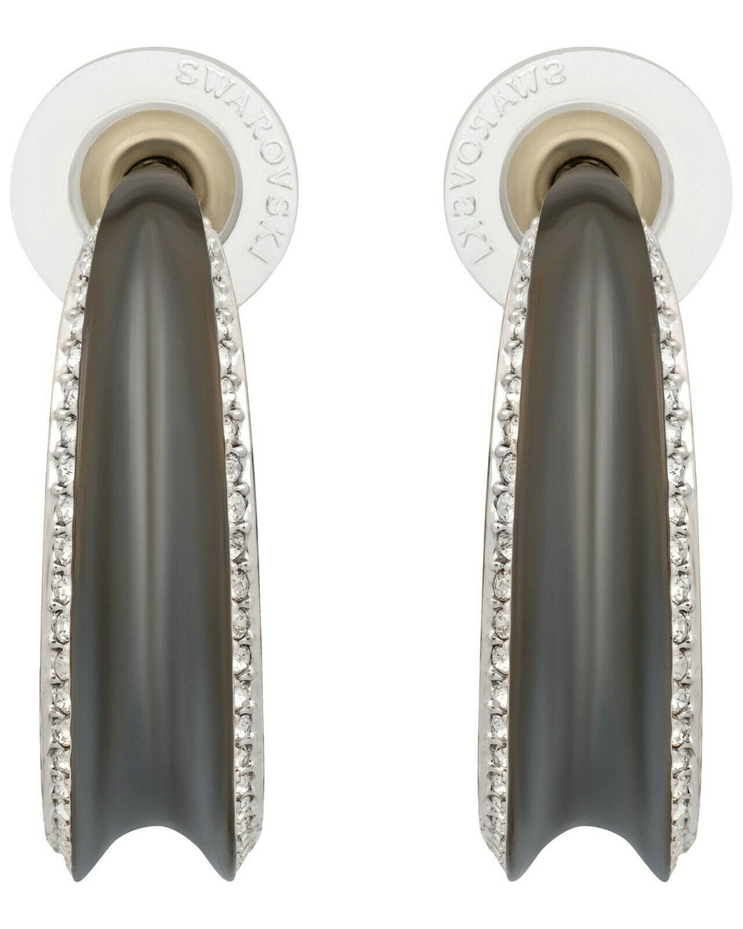 NEW SWAROVSKI CRYSTAL LAKESIDE PIERCED EARRINGS HOOP 5404623 MSRP $99 SALE!!!
