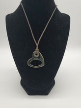 Load image into Gallery viewer, NEW BLISS BY DAMIANI STAINLESS STEEL HEART PENDANT WITH DIAMONDS MSRP $250
