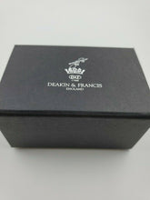 Load image into Gallery viewer, NEW Deakin &amp; Francis Classics Knurl Black Cufflinks BMC0005C0002 NIB $215
