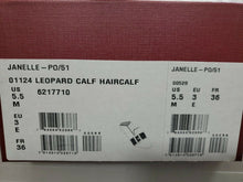 Load image into Gallery viewer, New Bally Janelle Women&#39;s 6217710 Buckled Leopard Loafer US 5.5 MSRP $980
