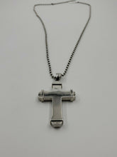 Load image into Gallery viewer, NEW Simmons Jewelry Co. Men&#39;s 3/4 CT. T.W. Diamond Cross Pendant Stainless Steel
