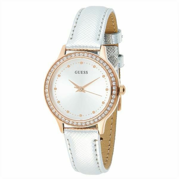 NEW Ladies Guess CHELSEA W0648L11/U0648L11 Silver Crystal Stainless Watch $136