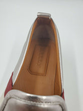 Load image into Gallery viewer, New Bally Women&#39;s Henrika Silver Lamb Leather Slip On Sneakers Italy US 4.5 MSRP $450
