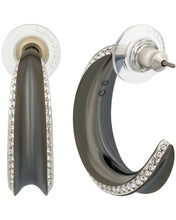 Load image into Gallery viewer, NEW SWAROVSKI CRYSTAL LAKESIDE PIERCED EARRINGS HOOP 5404623 MSRP $99 SALE!!!
