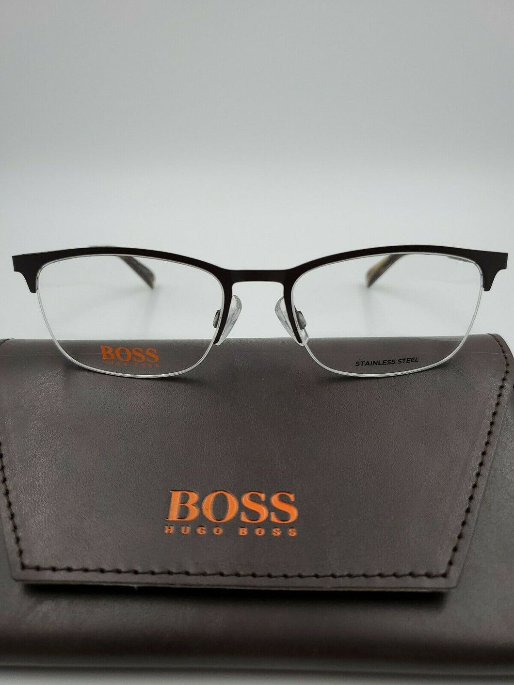 NEW HUGO BOSS ORANGE Eyeglasses BO 0308 4IN  MATT BROWN 53-18-140 UNISEX FRAMES