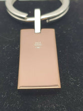 Load image into Gallery viewer, NEW BLISS BY DAMIANI KEYCHAIN KEY RING BROWN STEEL  W/ ROSE GOLD AND DIAMOND
