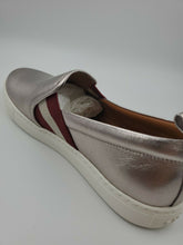 Load image into Gallery viewer, New Bally Women&#39;s Henrika Silver Lamb Leather Slip On Sneakers Italy US 4.5 MSRP $450
