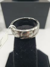 Load image into Gallery viewer, NEW Scott Kay Troy Men&#39;s Band 8mm Hammered Twist Cobalt Ring SK-G131BC8 SIZE 10
